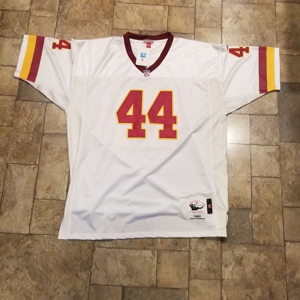 John Riggins throwback White Football Jersey 4XL